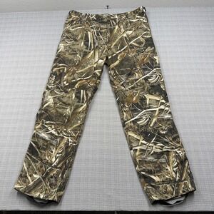 Drake Waterfowl Systems Pants Mens 38x30 Brown Realtree Max-5 Camo Fleece Lined